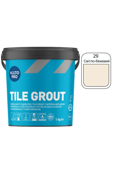 Затірка для плитки Kiilto Pro Tile grout 29 світло-бежевий 1кг