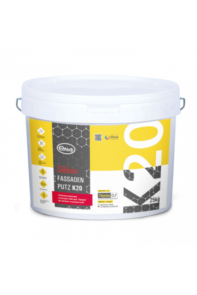 Декоративна штукатурка Эльф Acryl-Fassadenputz K-20 "баранець" силіконова 25кг