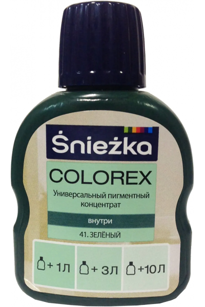 Пигмент Sniezka Colorex зеленый 100 мл