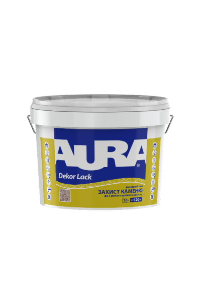 Лак фасадний для каменю Dekor Lack Aura напівглянець 2,5 л