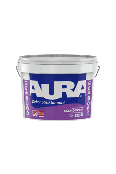 Фарба акрилова Aura Dekor Struktur міні білий 9.5 л