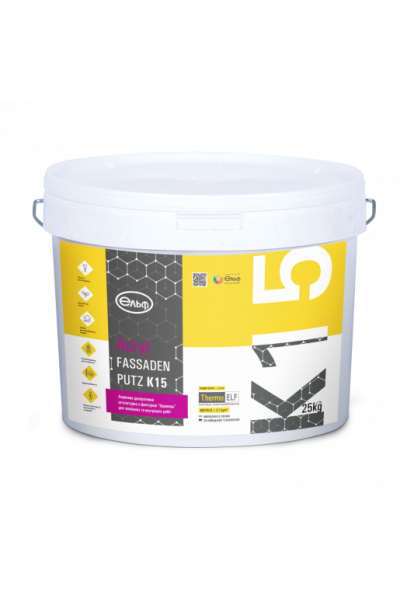 Декоративная штукатурка Эльф Acryl-Fassadenputz К-15 "барашек" акриловая 25кг