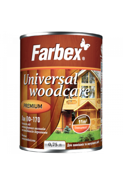 Лак алкидный ПФ-170 Farbex глянец бесцветный 2,5 л