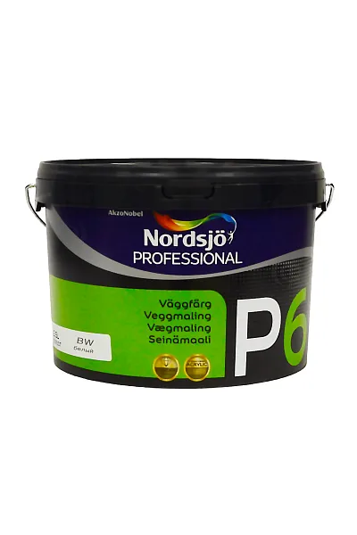 Краска акриловая для стен и потолкa Sadolin Professional P6, 10 л, белый 