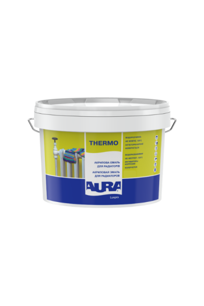  Емаль Aura® акрилова радіаторна Luxpro Thermo білий глянець 2,5 л
