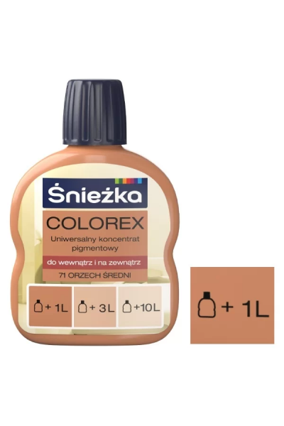 Пигмент Sniezka Colorex средний орех 100 мл