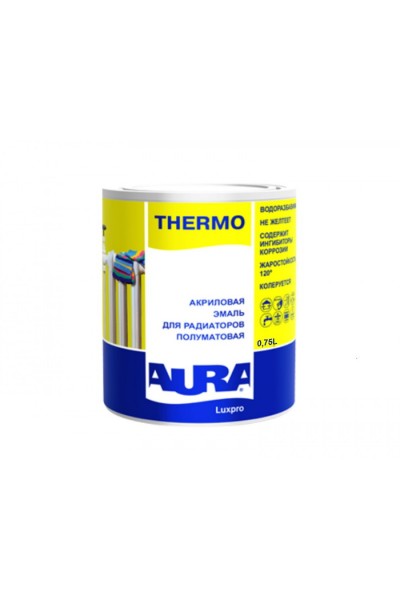  Емаль Aura® акрилова радіаторна Luxpro Thermo білий глянець 0,45 л