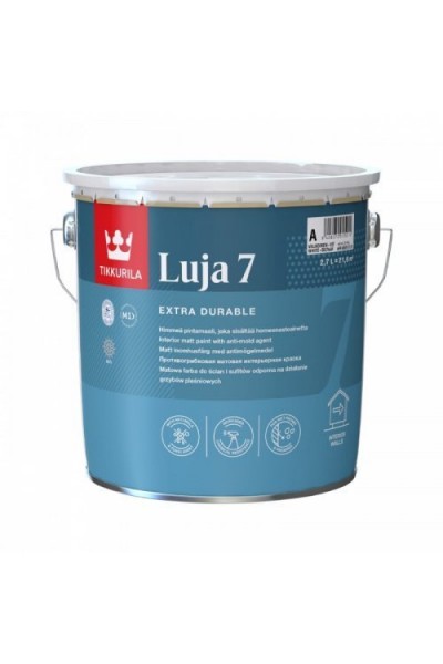 Краска интерьерная матовая Tikkurila Luja для стен и потолков 9 л